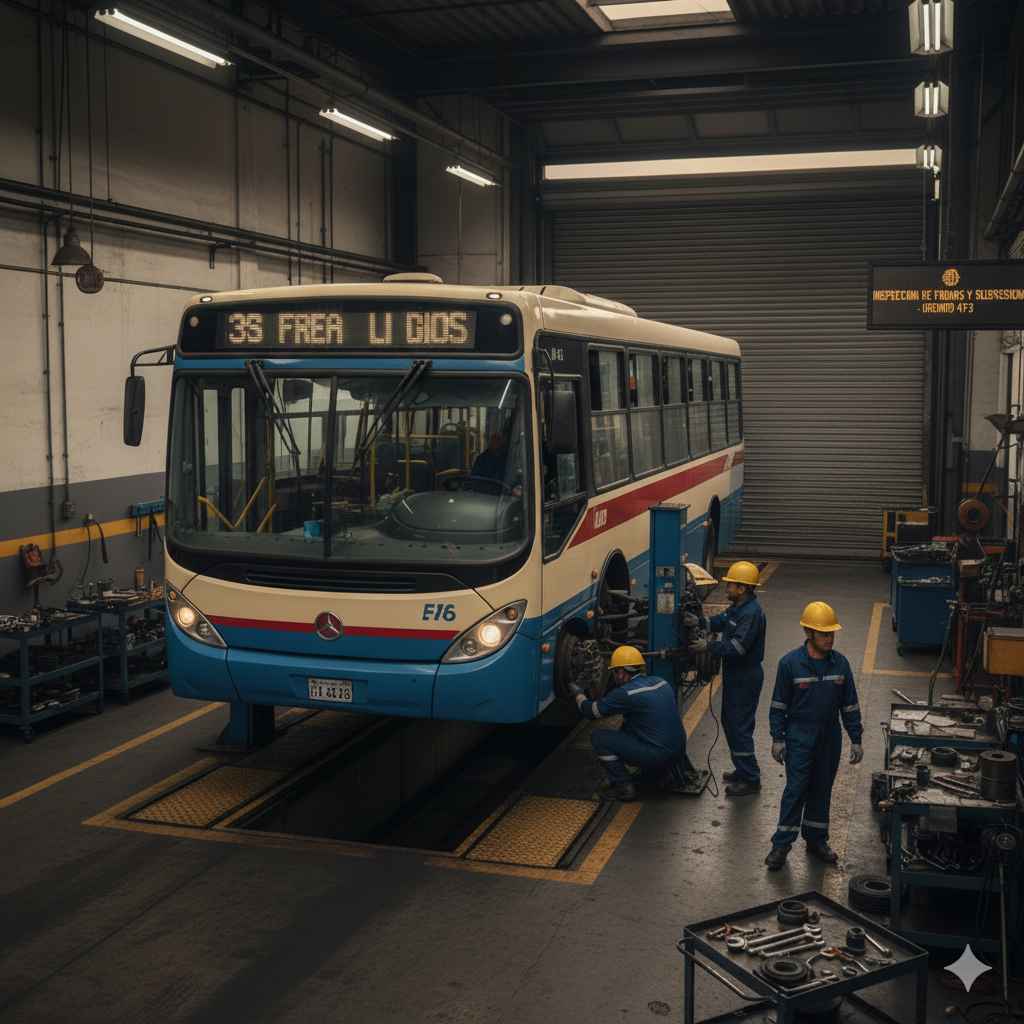 Piezas que más se desgastan en buses urbanos del Perú