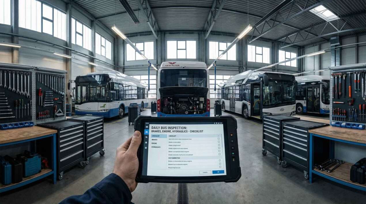 Checklist de repuestos esenciales para flotas de transporte público