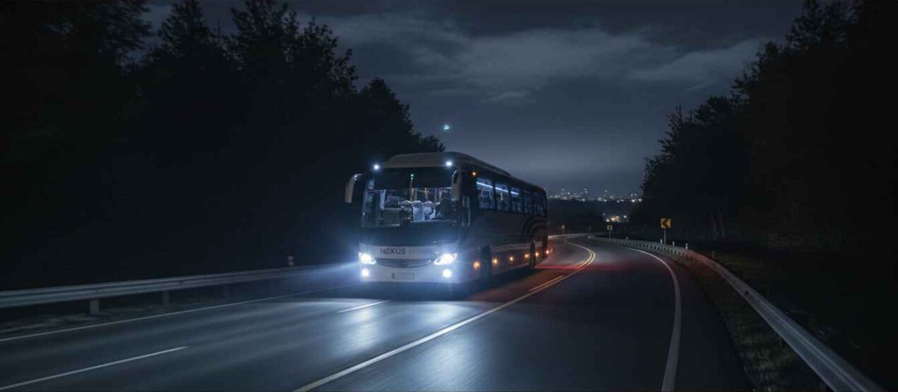 Tecnología LED para máxima visibilidad en rutas nocturnas: faros delanteros para buses.