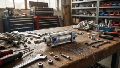 Cilindros y pistones: Actuadores neumáticos para puertas