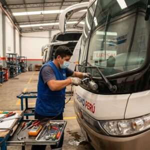 Motor limpiaparabrisas en buses: instalación correcta