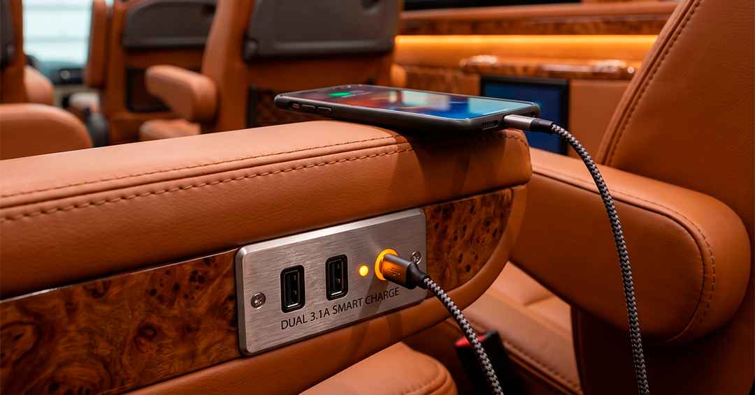 Accesorios compatibles para buses: USB para buses de turismo
