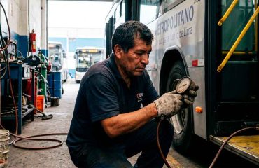 Puertas neumáticas en buses urbanos de Lima: mantenimiento preventivo Puertas neumáticas en buses urbanos de Lima: mantenimiento preventivo
